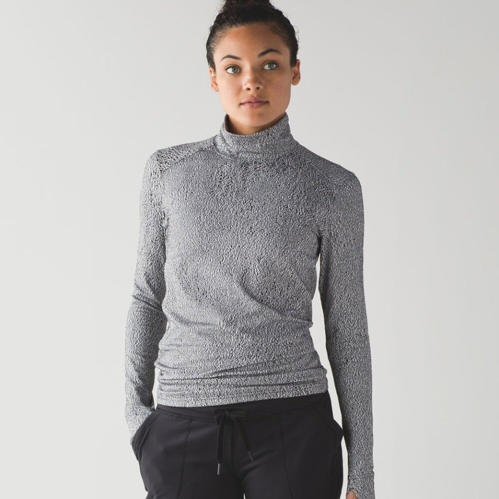 lululemon athletica Gray Textured Sweatshirt